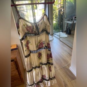 Betsey Johnson vintage lace floral spring summer dress